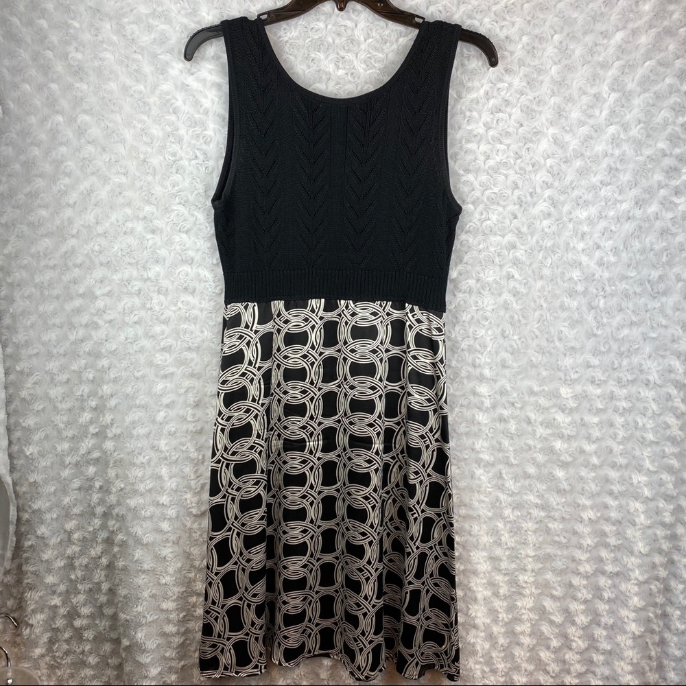 Bebe Tank Dress Mini Black Silk Size Medium
